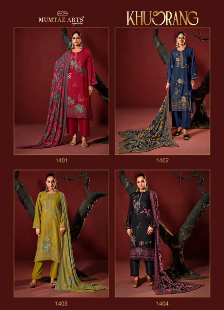 MUMTAZ ARTS KHUSRANG PURE PASHMINA WOOLEN SUITS