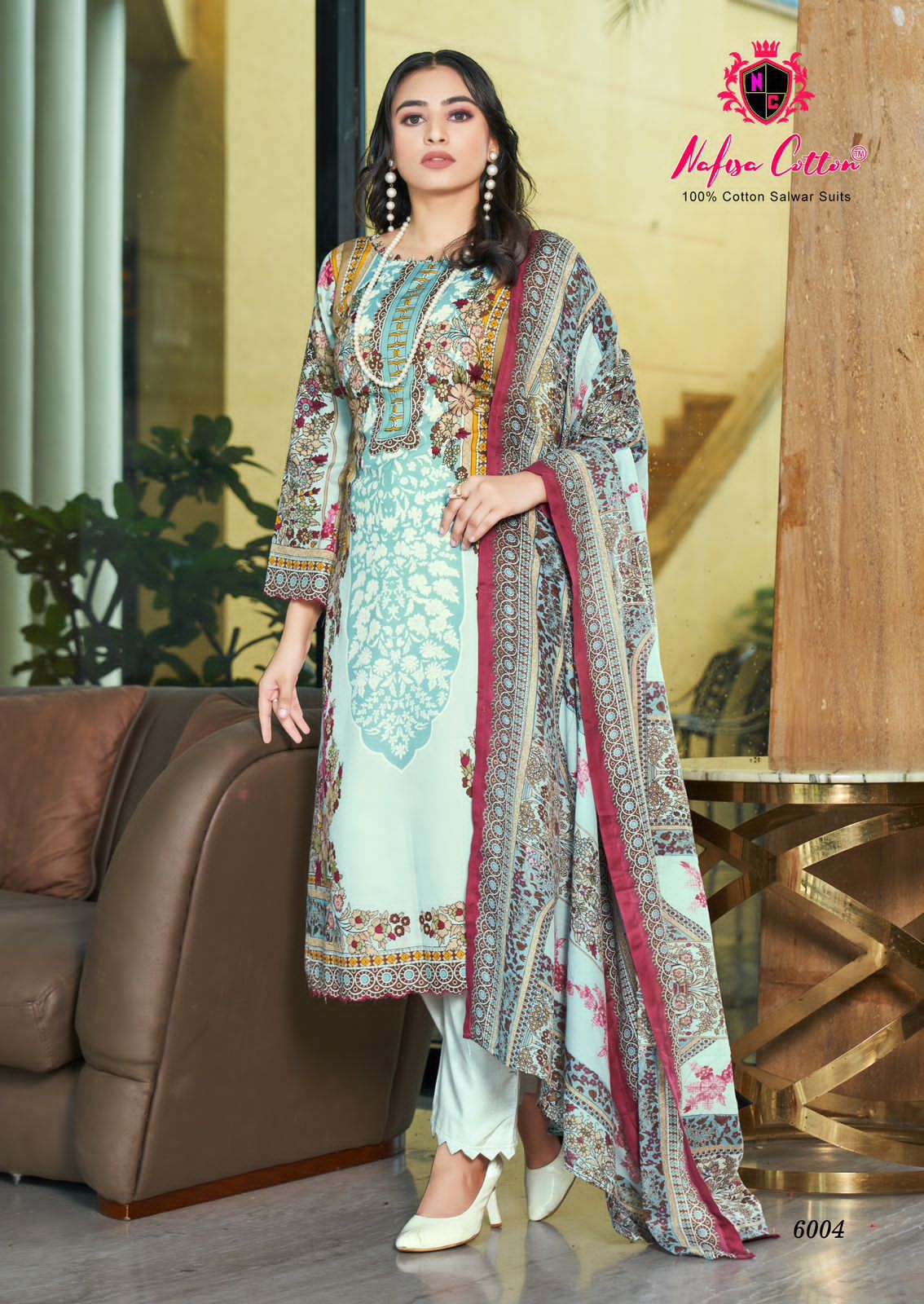 NAFISA COTTON MAHERA VOL 6 COTTON KARACHI SUITS