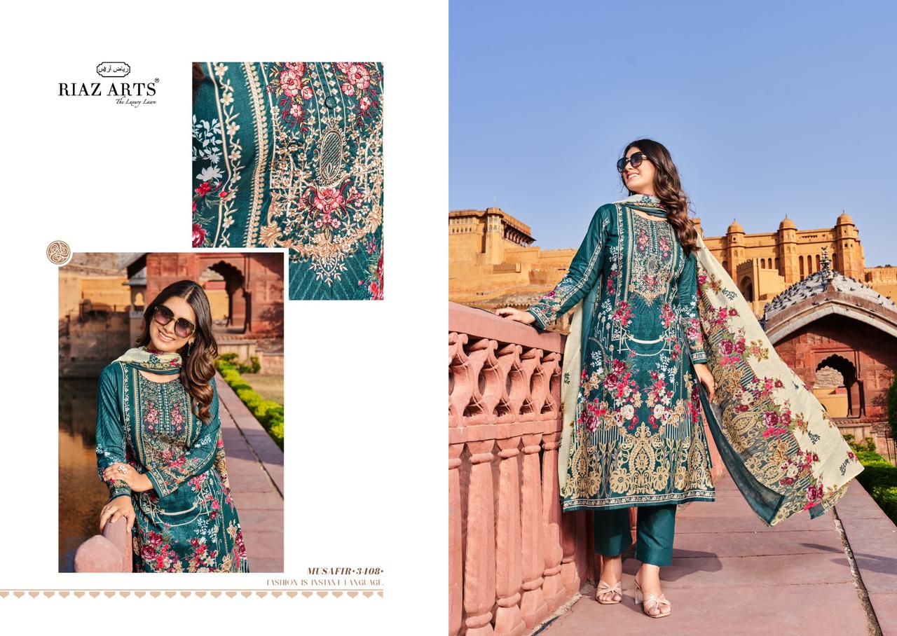 RIAZ ARTS MUSAFIR VOL 7 PURE LAWN SUITS