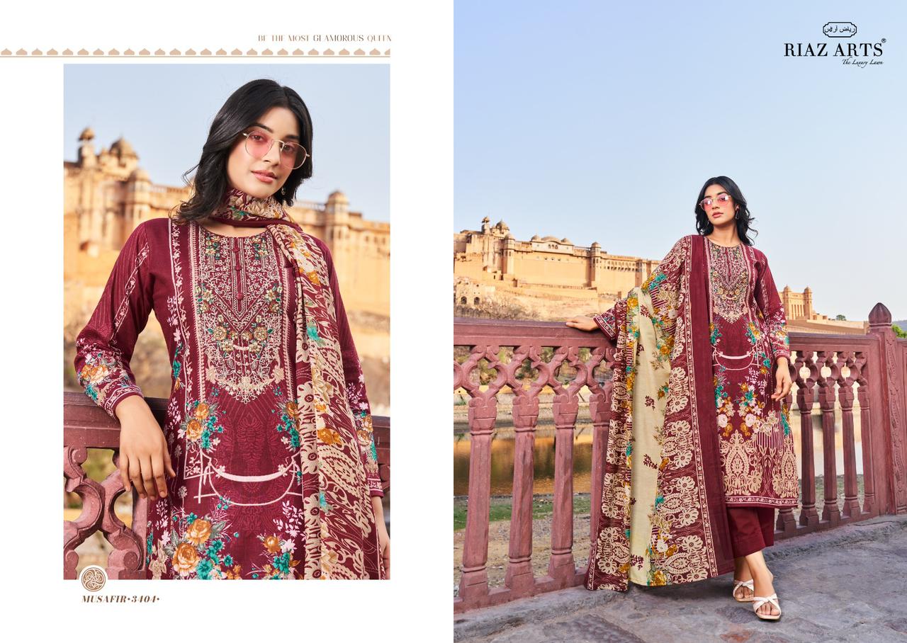 RIAZ ARTS MUSAFIR VOL 7 PURE LAWN SUITS