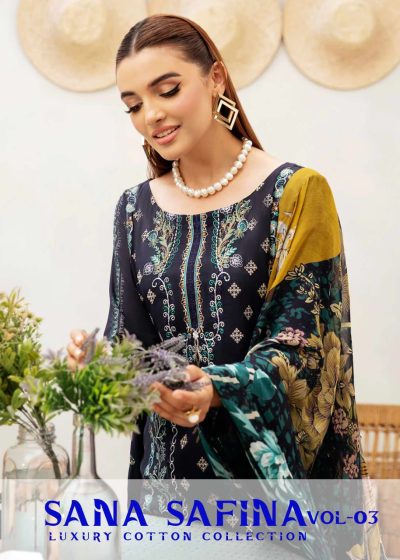 SANA SAFINA VOL 3 PURE COTTON KARACHI SUITS