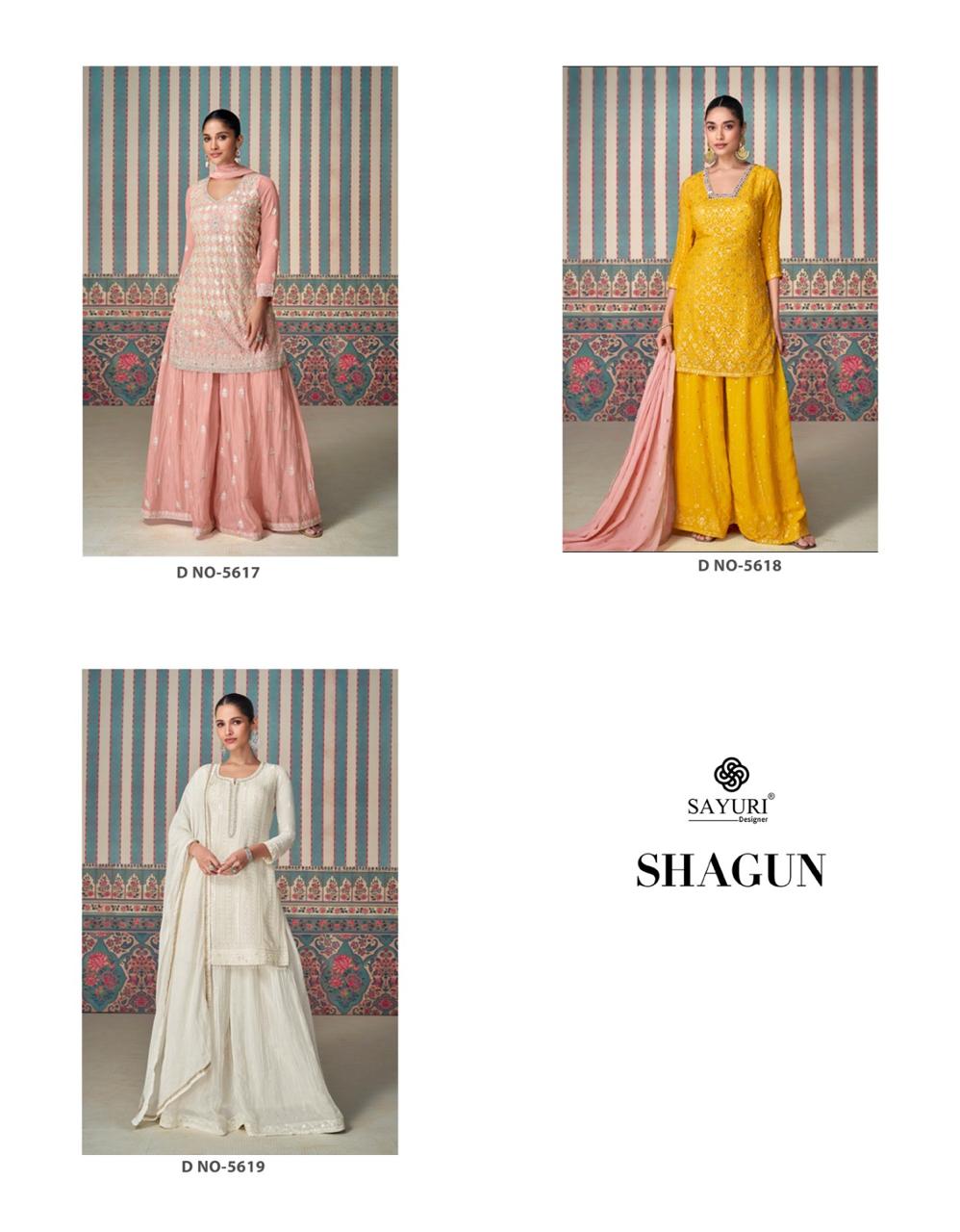 SAYURI DESIGNER SHAGUN PREMIUM CHINNON SUITS