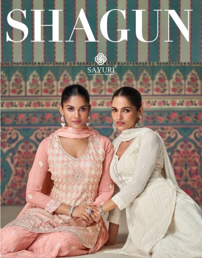 SAYURI DESIGNER SHAGUN PREMIUM CHINNON SUITS