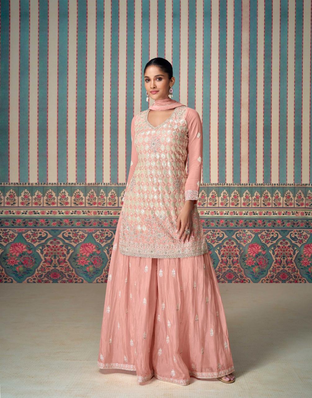 SAYURI DESIGNER SHAGUN PREMIUM CHINNON SUITS