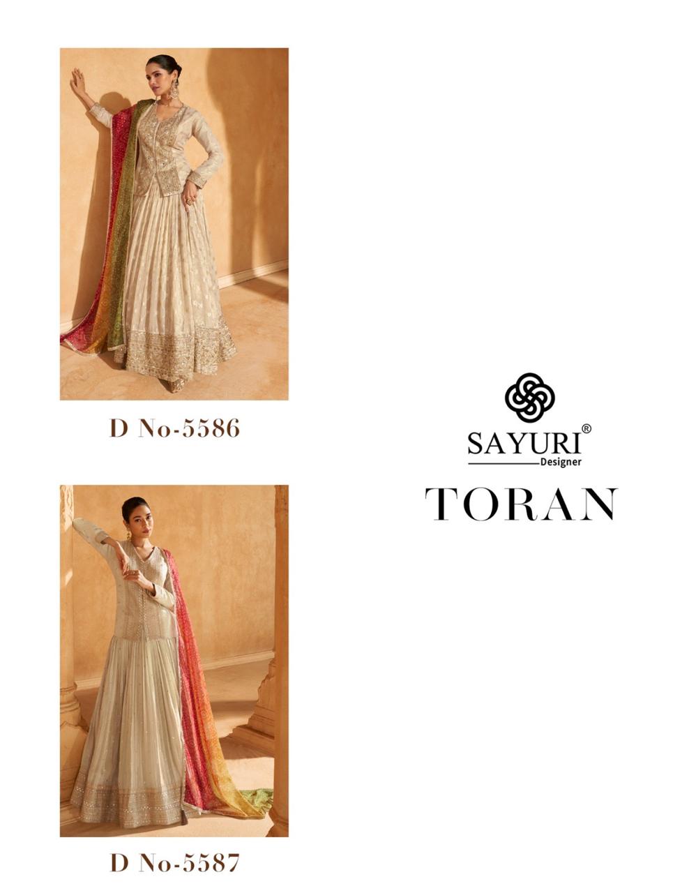 SAYURI DESIGNER TORAN READYMADE DEISNGER SUITS