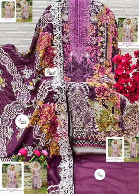 SHREE FABS NEEDLE WONDER VOL 5 LAWN COLLECTION