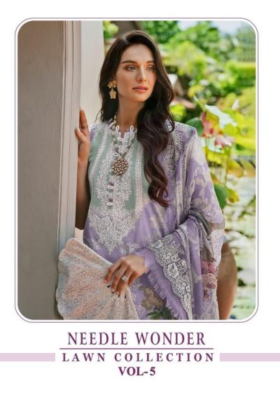 SHREE FABS NEEDLE WONDER VOL 5 LAWN COLLECTION