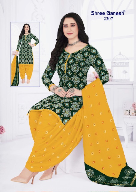 SHREE GANESH BANDHANI VOL 3 COTTON PATIYALA SUITS