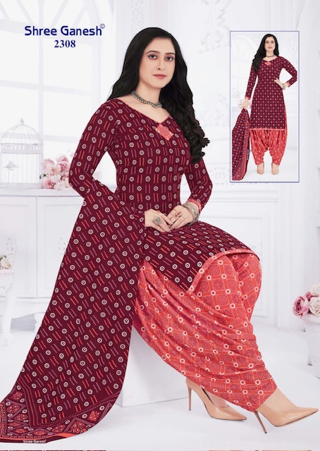 SHREE GANESH BANDHANI VOL 3 COTTON PATIYALA SUITS