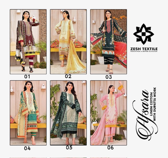 ZESH TEXTILE AFSARA COTTON KARACI SUITS