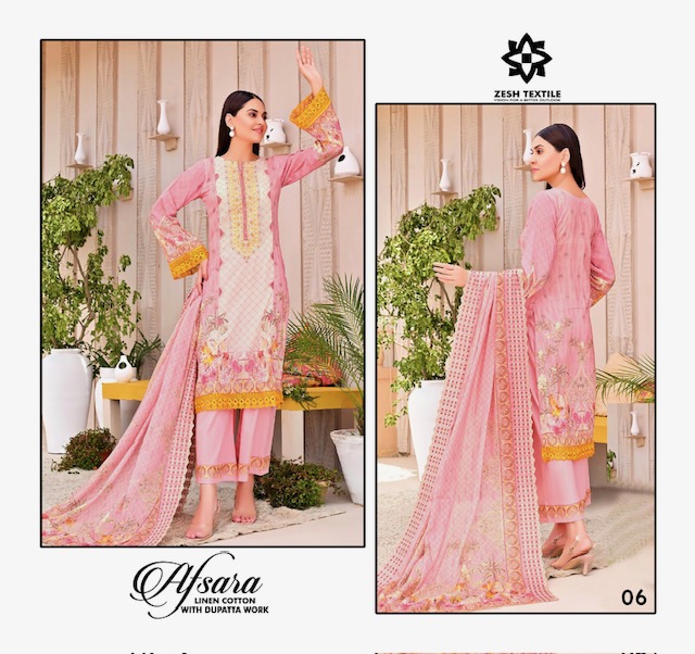 ZESH TEXTILE AFSARA COTTON KARACI SUITS