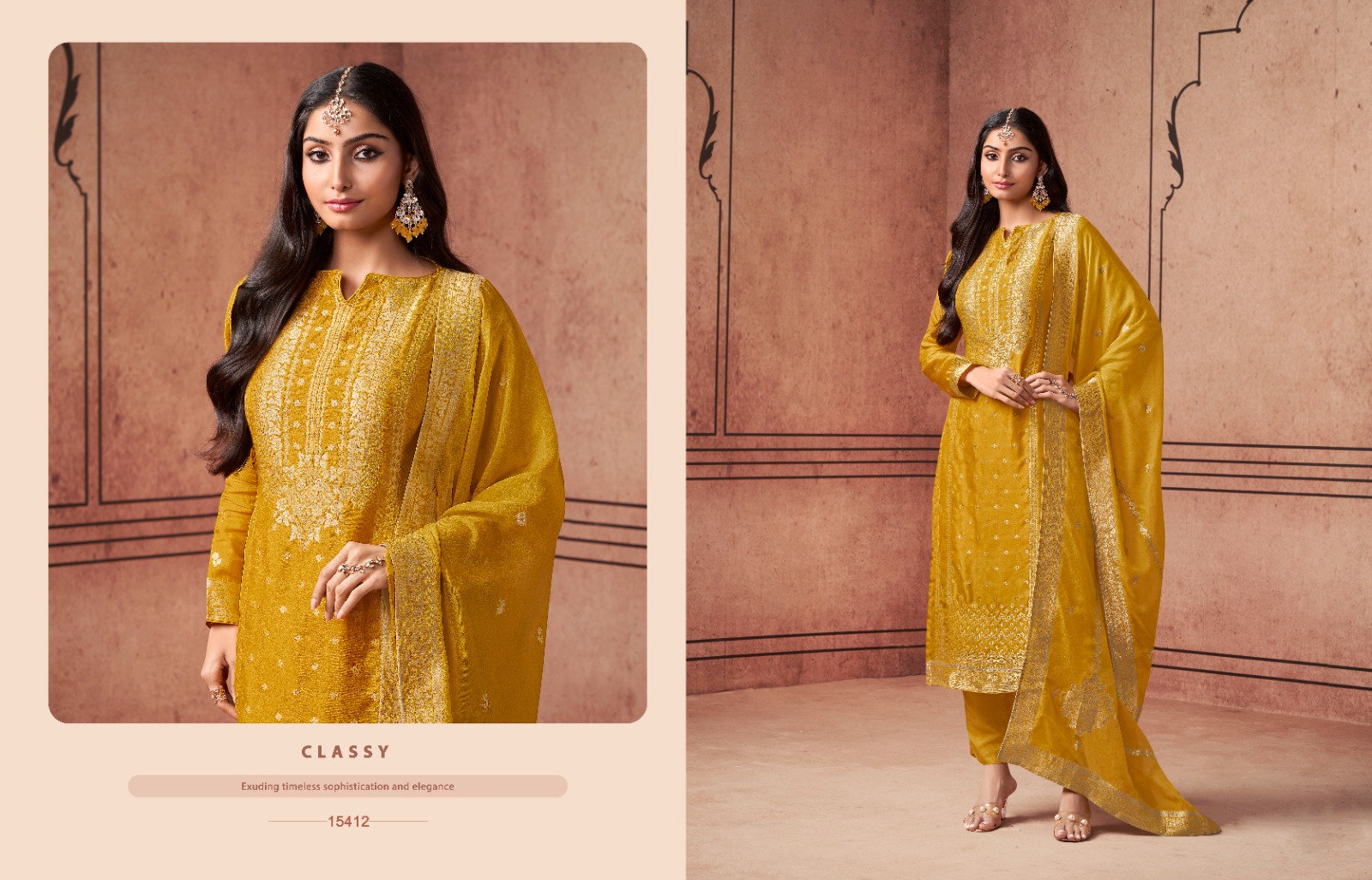 ZISA AURUM DESIGNER SILK EMBROIDERY SUITS