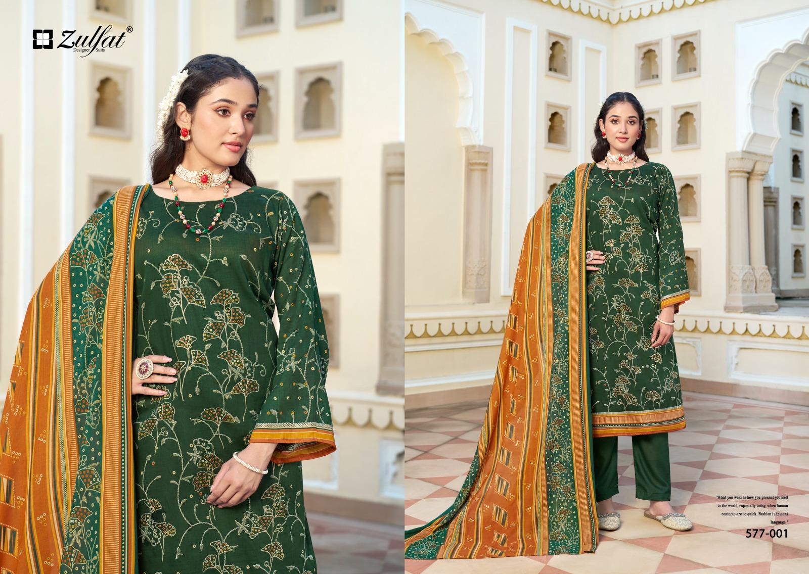 ZULFAT DESIGNER RAZIA PURE JAM COTTON SUITS