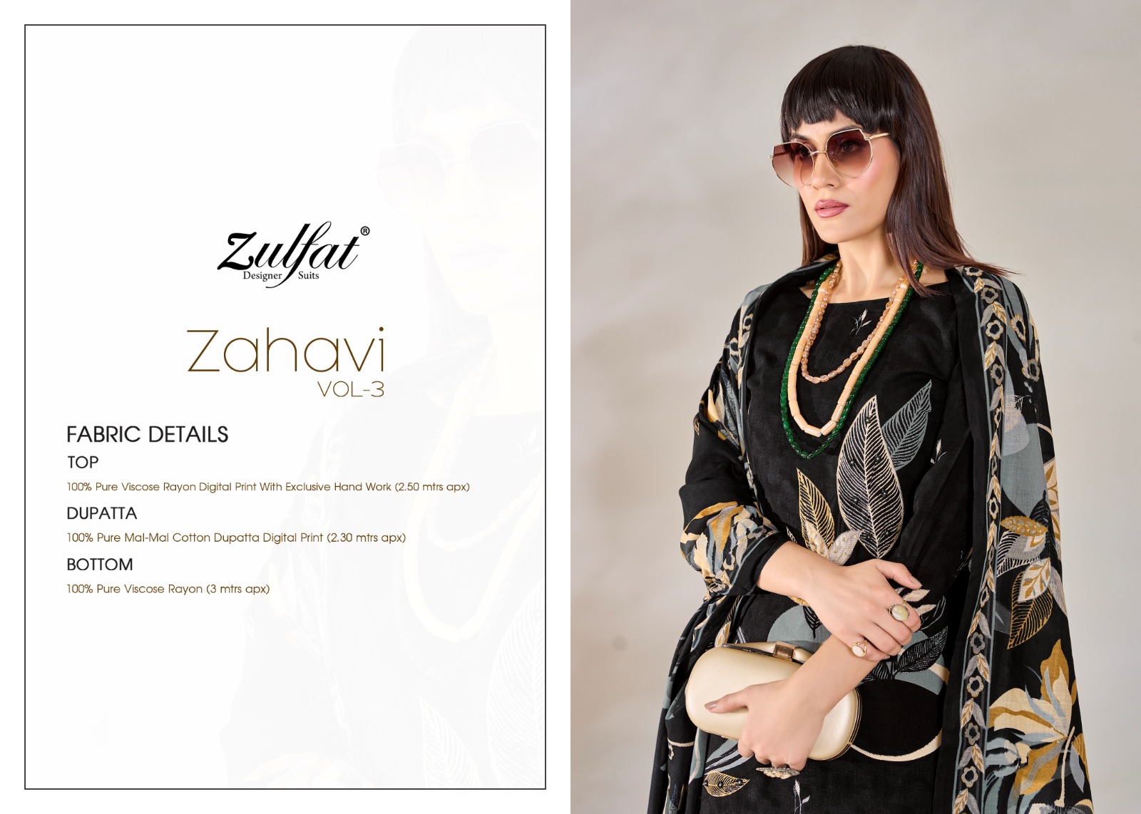 ZULFAT ZAHAVI VOL 3 SALWAR KAMEEZ WHOLESALER