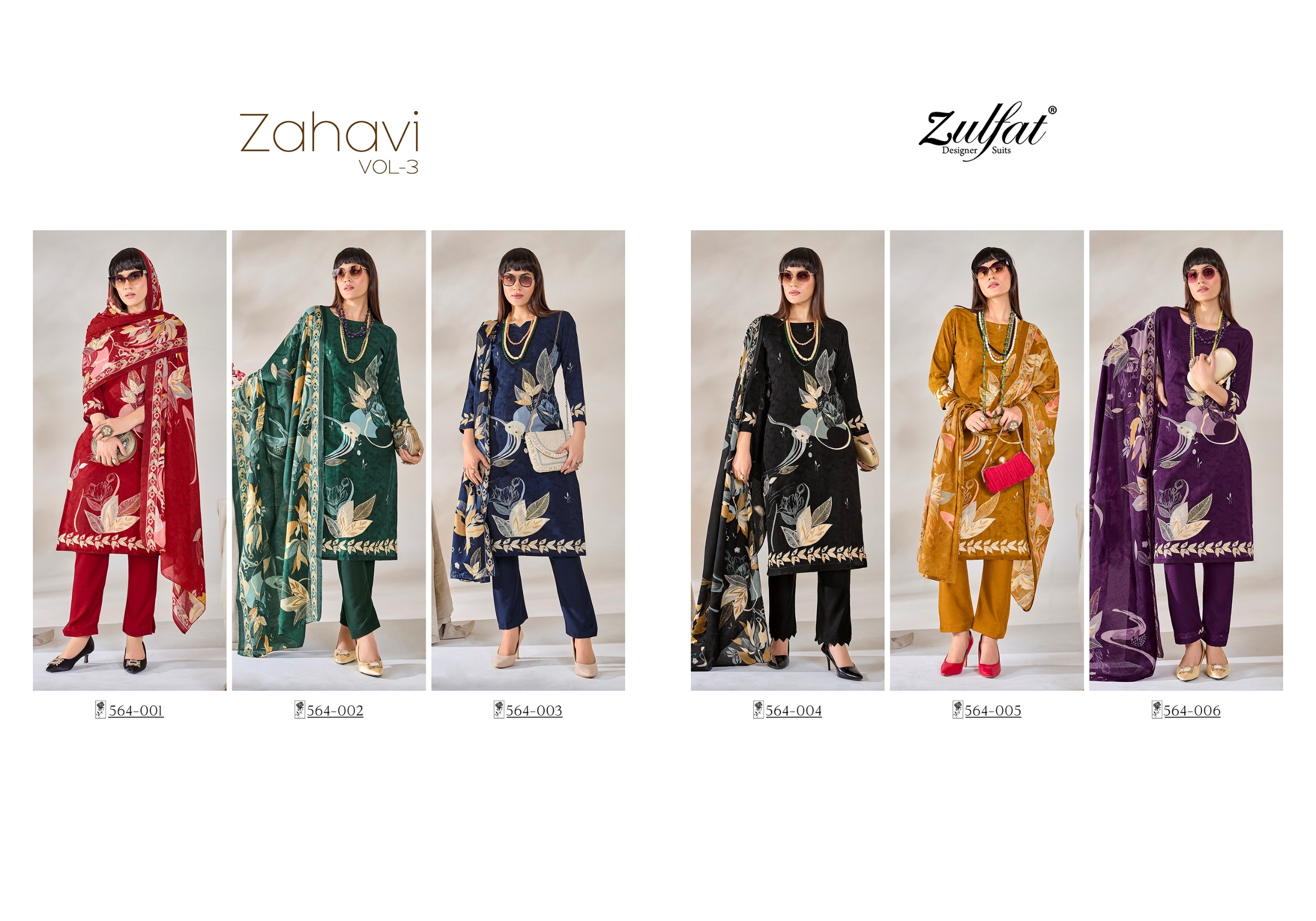 ZULFAT ZAHAVI VOL 3 SALWAR KAMEEZ WHOLESALER