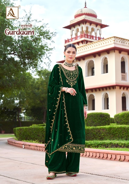 ALOK SUITS GURDAANI PREMIUM VELVET SUITS