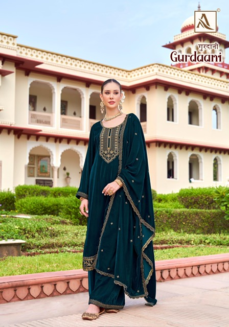 ALOK SUITS GURDAANI PREMIUM VELVET SUITS