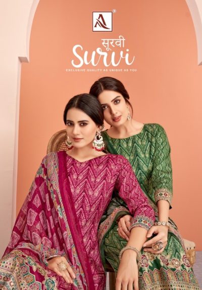 ALOK SUITS SURVI PURE ZAM PRINTED SUITS CATALOG