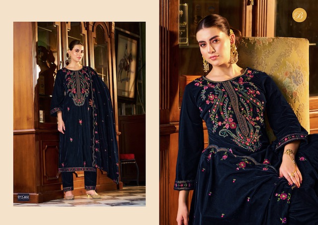 BELLIZA DESIGNER STUDIO NAAZ PURE VELVET SUITS