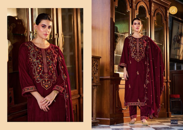 BELLIZA DESIGNER STUDIO NAAZ PURE VELVET SUITS