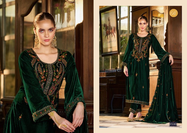 BELLIZA DESIGNER STUDIO NAAZ PURE VELVET SUITS