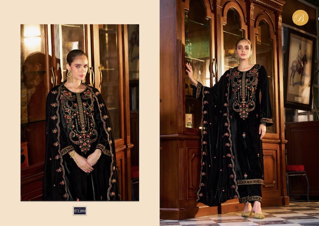 BELLIZA DESIGNER STUDIO NAAZ PURE VELVET SUITS