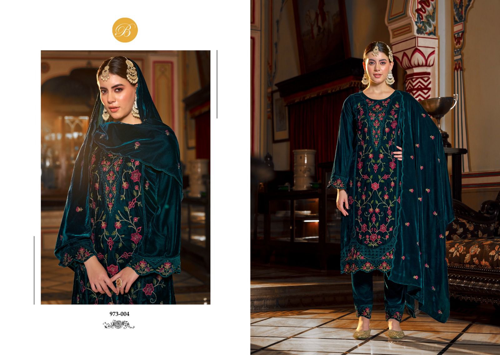 BELLIZA DESIGNER STUDIO NOORIYAT PURE VELVET SUITS