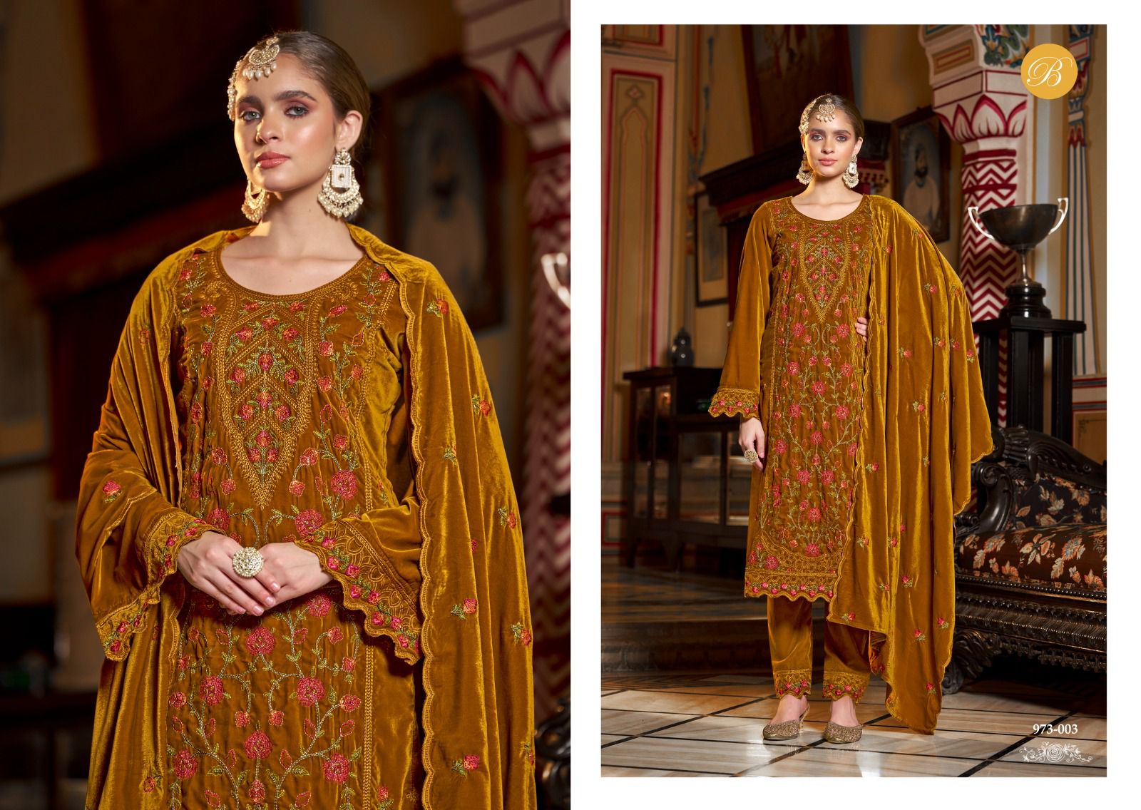 BELLIZA DESIGNER STUDIO NOORIYAT PURE VELVET SUITS