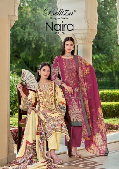 BELLIZA NAIRA VOL 74 PURE COTTON SUITS SUPPLIER