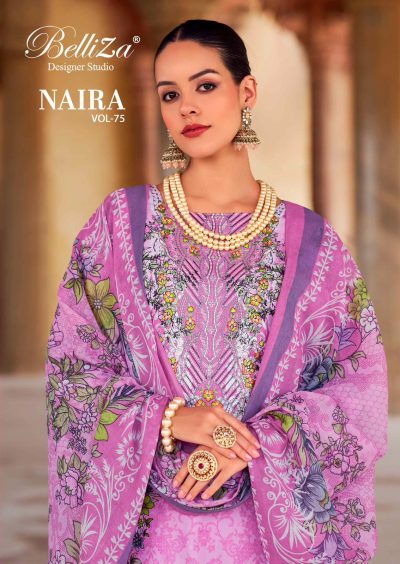 BELLIZA NAIRA VOL 75 PURE COTTON SUITS SUPPLIER