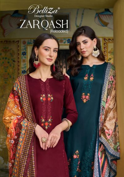 BELLIZA ZARQASH RELOADED PURE JAM SALWAR SUITS