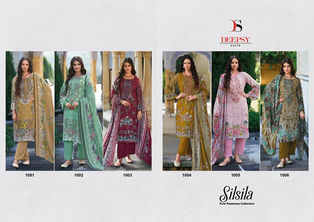 DEEPSY SUITS SILSILA PURE PASHMINA COLLECTION