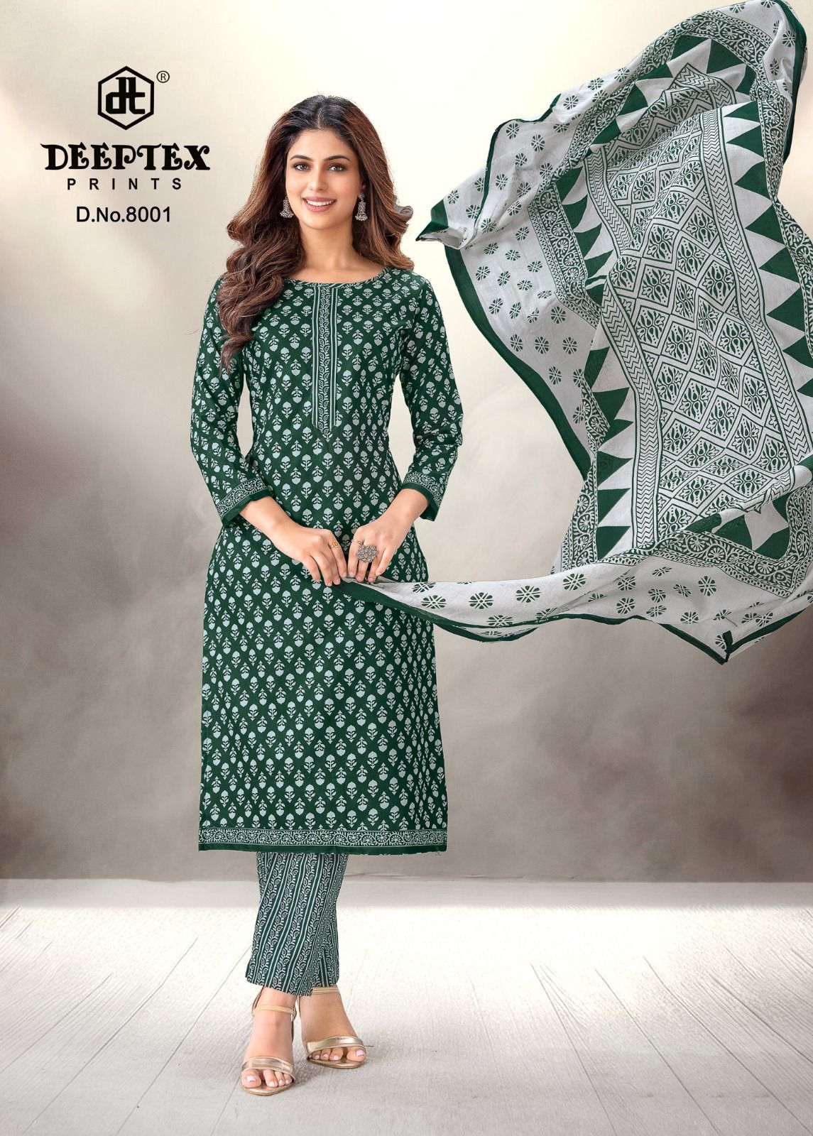 DEEPTEX PRINTS AALIZA VOL 8 COTTON SALWAR SUITS