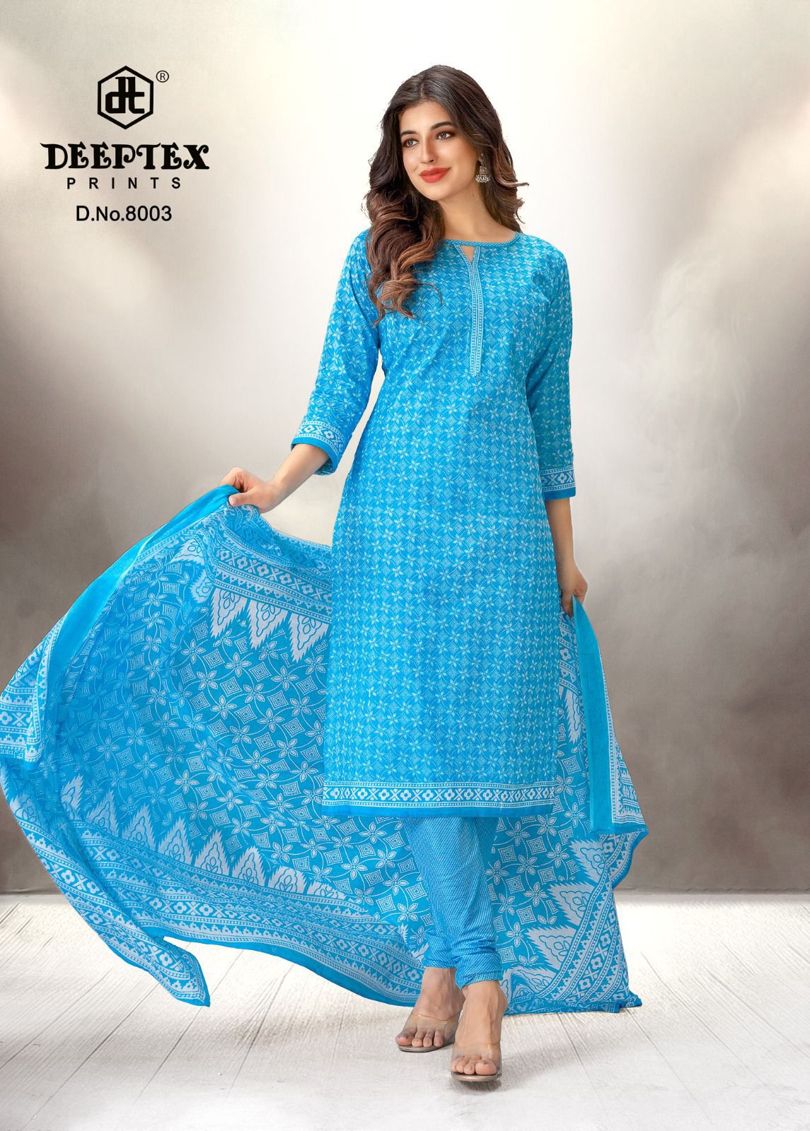 DEEPTEX PRINTS AALIZA VOL 8 COTTON SALWAR SUITS