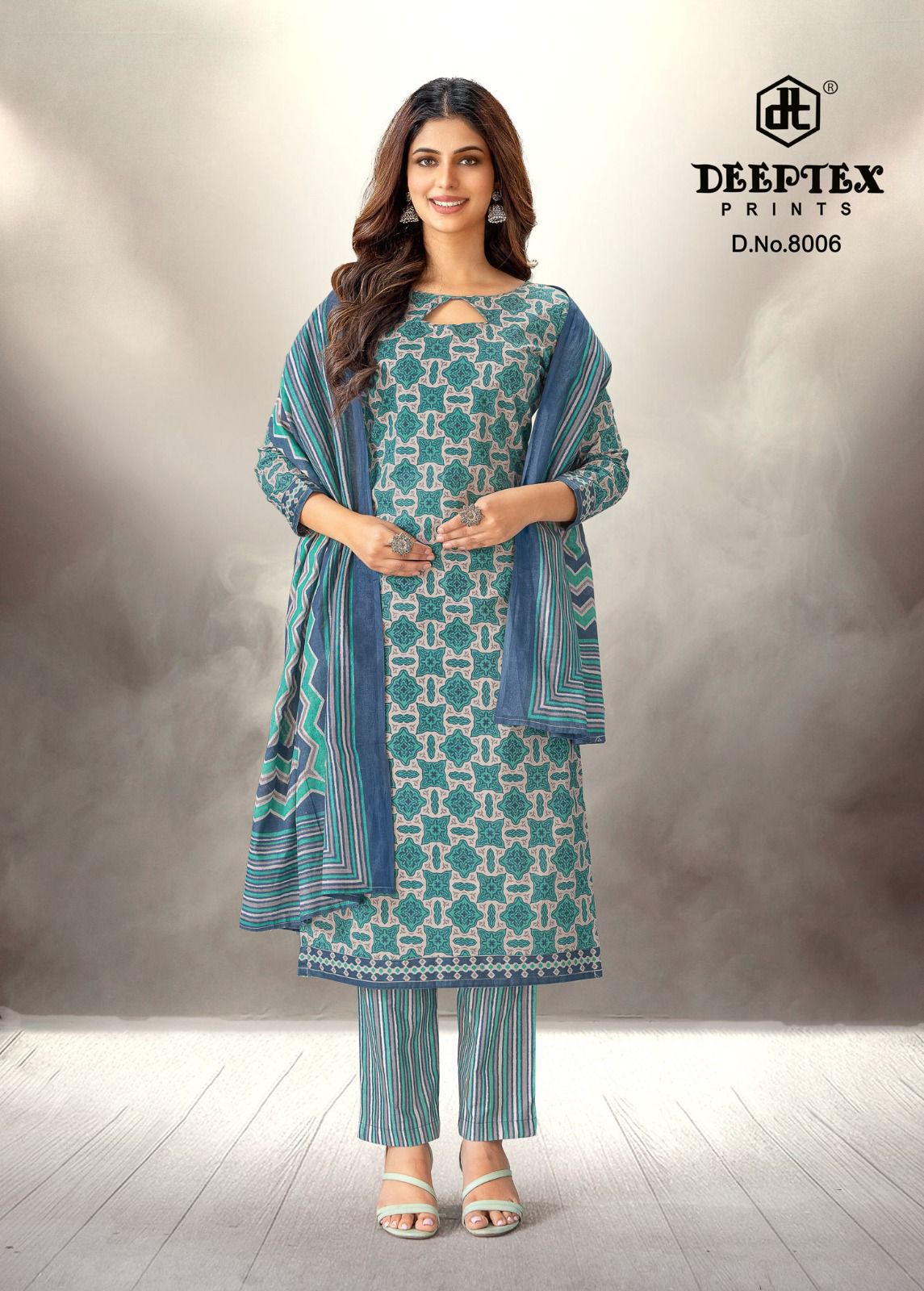 DEEPTEX PRINTS AALIZA VOL 8 COTTON SALWAR SUITS