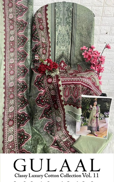 GULAAL VOL 11 COTTON LAWN SUITS WHOLESALER