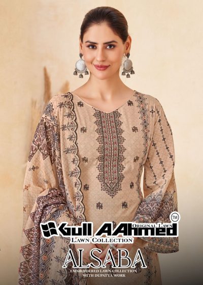 GULL AAHMED ALSABA KARACHI EMBROIDERY SUITS