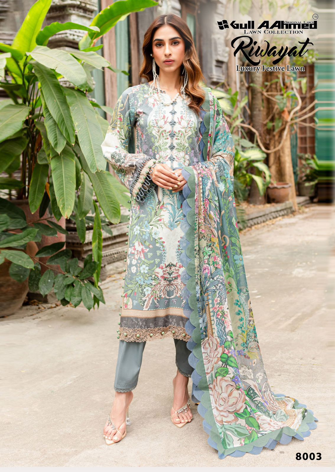 GULL AAHMED RIWAYAT VOL 8 PURE COTTON SUITS