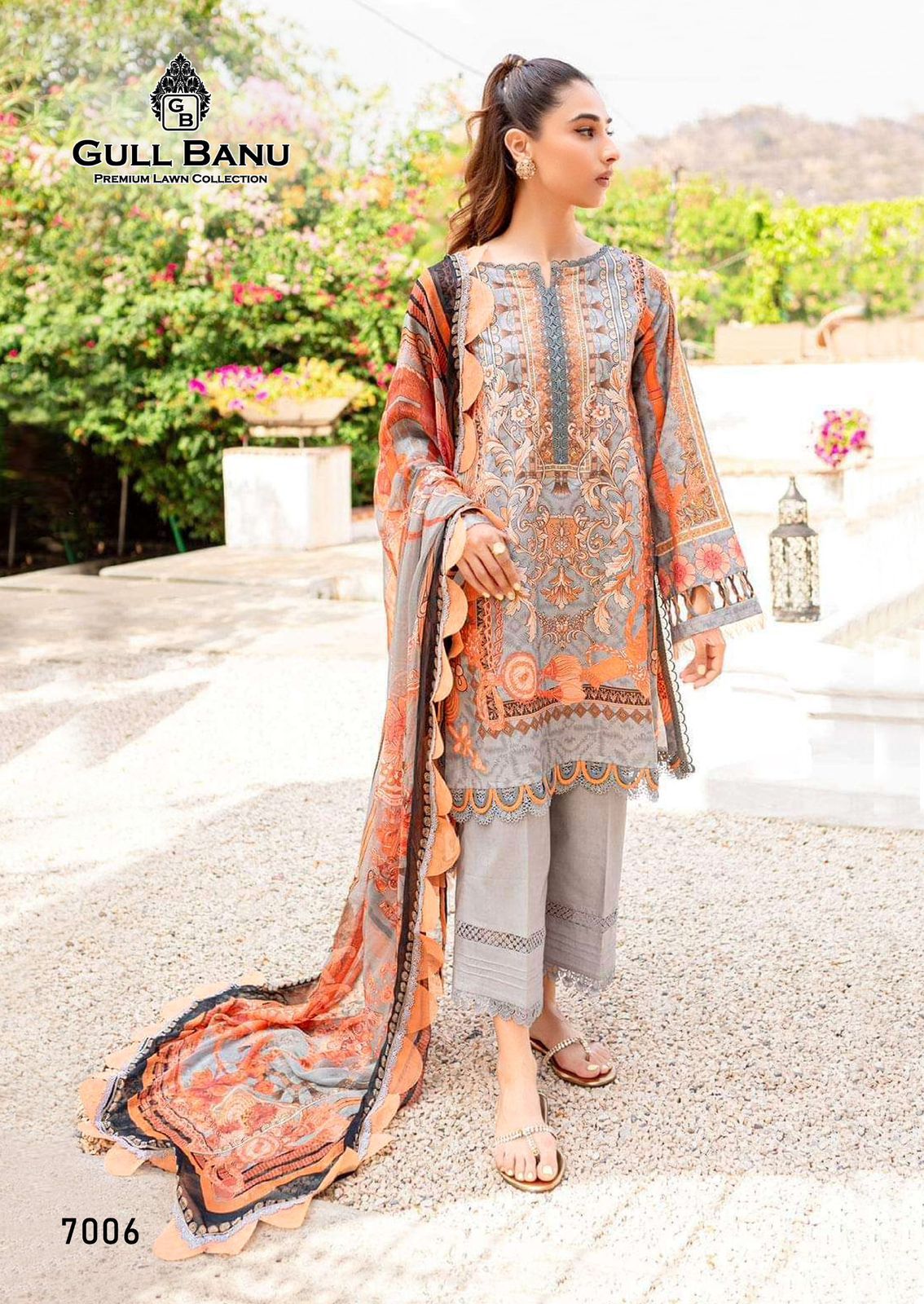 GULL BANU VOL 7 PURE LAWN SUITS CATALOGUE