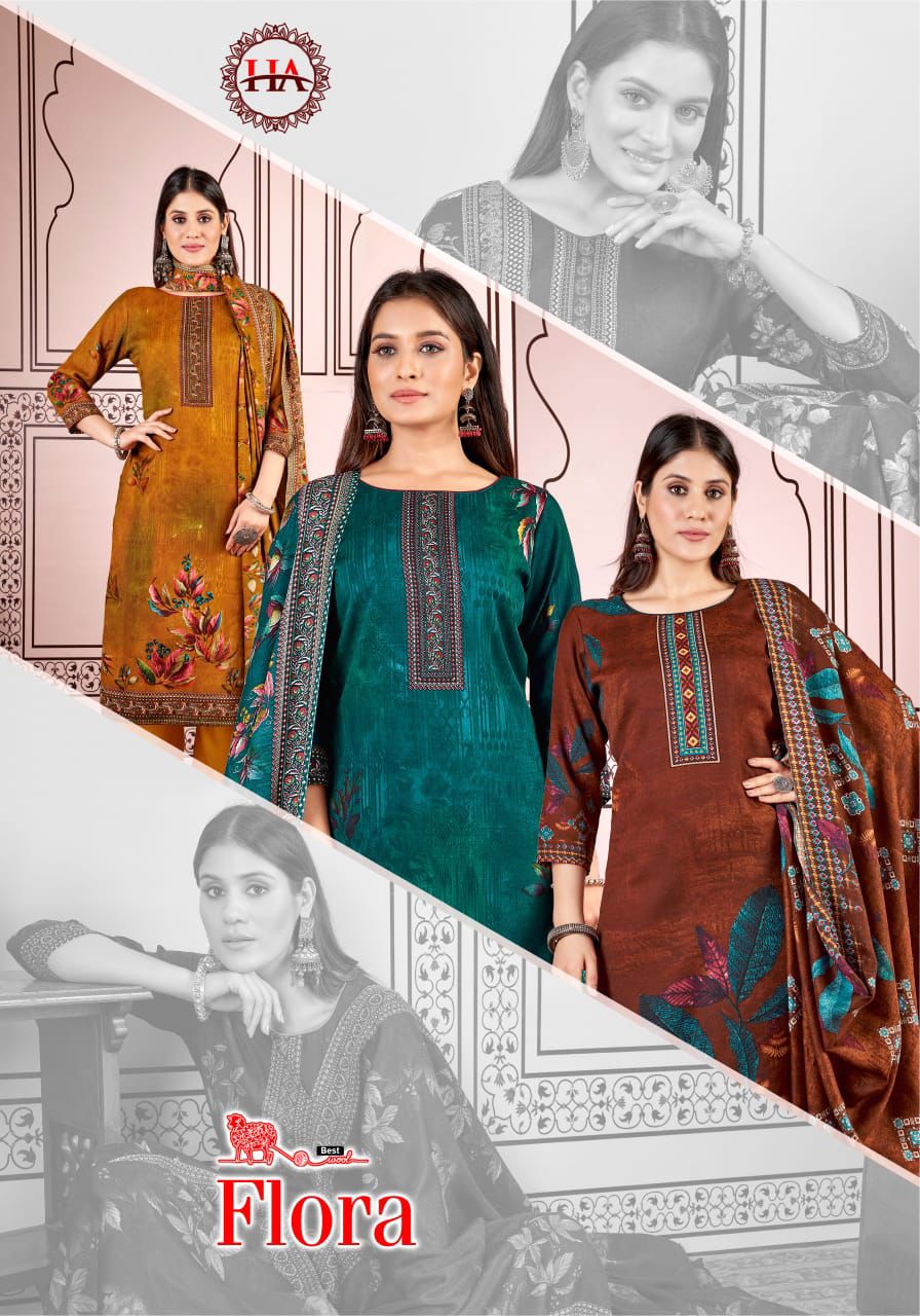 HARSHIT FASHION FLORA PURE JAM COTTON SUITS