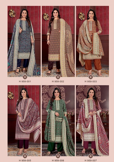 HARSHIT FASHION LEELA PURE PASHMINA WINTER SUITS