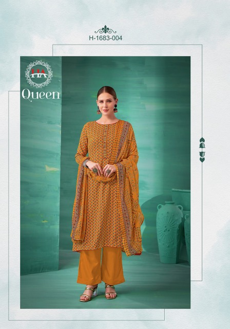 HARSHIT FASHION QUEEN REYON EMBROIDERY SUITS