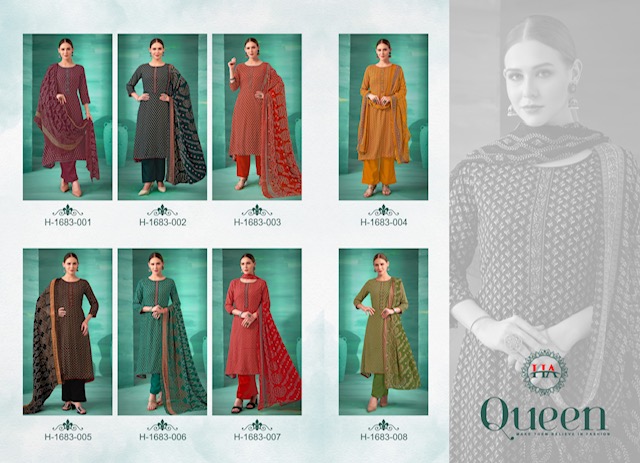 HARSHIT FASHION QUEEN REYON EMBROIDERY SUITS