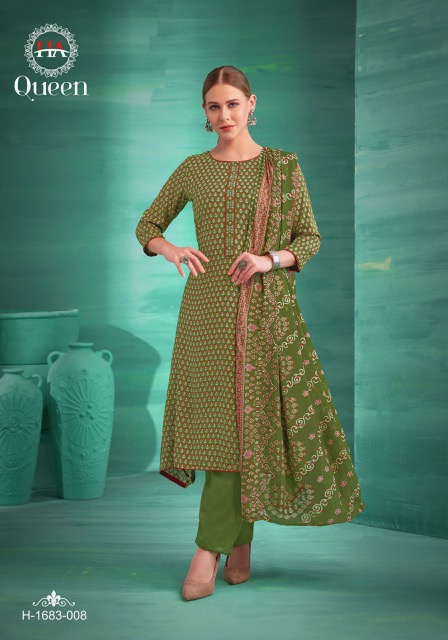 HARSHIT FASHION QUEEN REYON EMBROIDERY SUITS