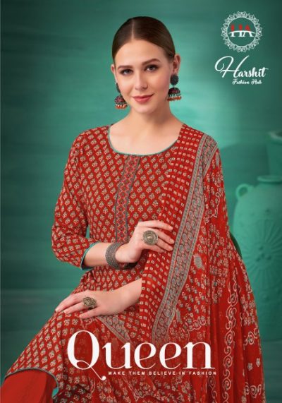 HARSHIT FASHION QUEEN REYON EMBROIDERY SUITS