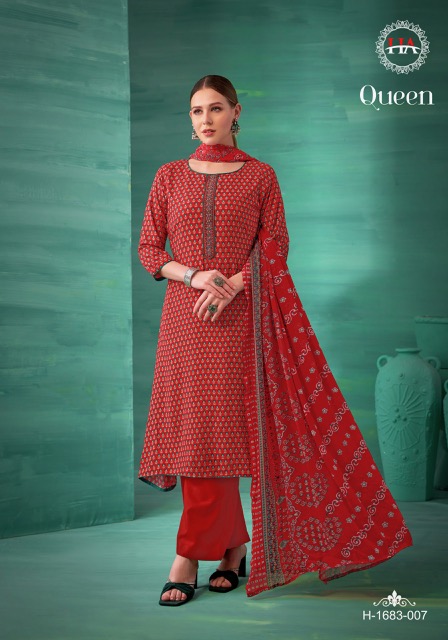 HARSHIT FASHION QUEEN REYON EMBROIDERY SUITS