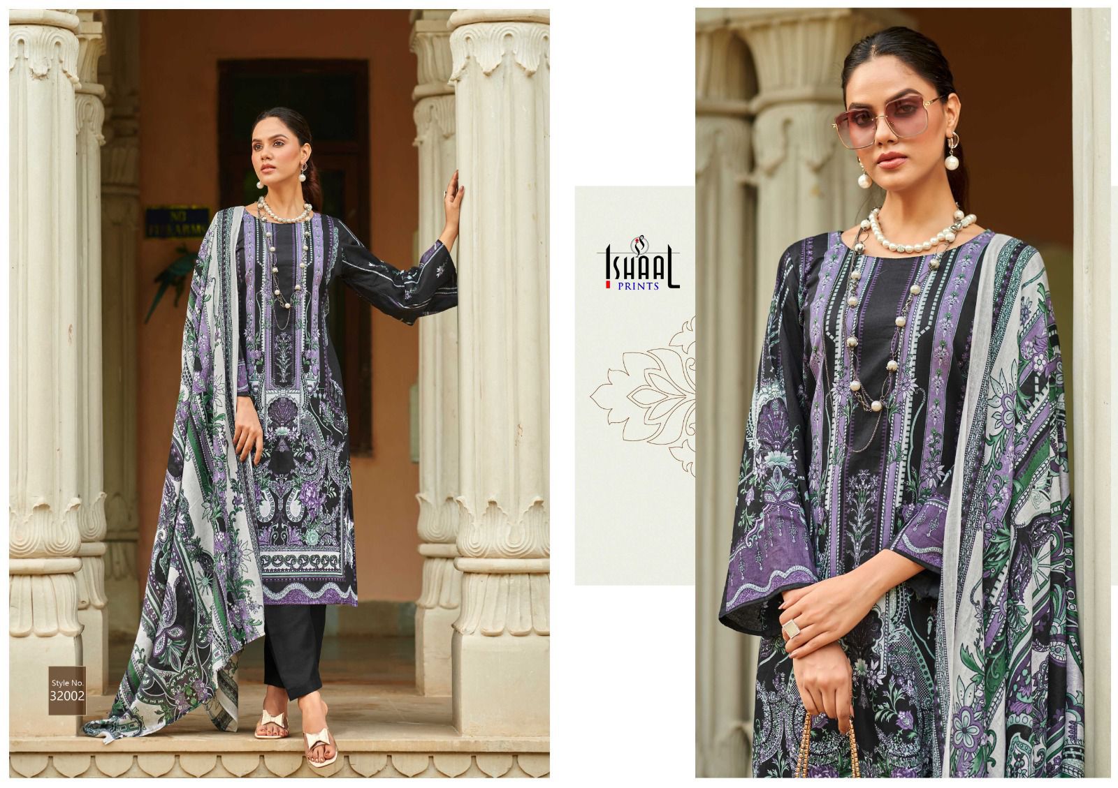 ISHAAL PRINTS GULMOHAR COMBO 2024 PURE LAWN SUITS