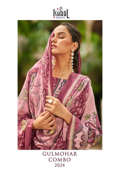 ISHAAL PRINTS GULMOHAR COMBO 2024 PURE LAWN SUITS