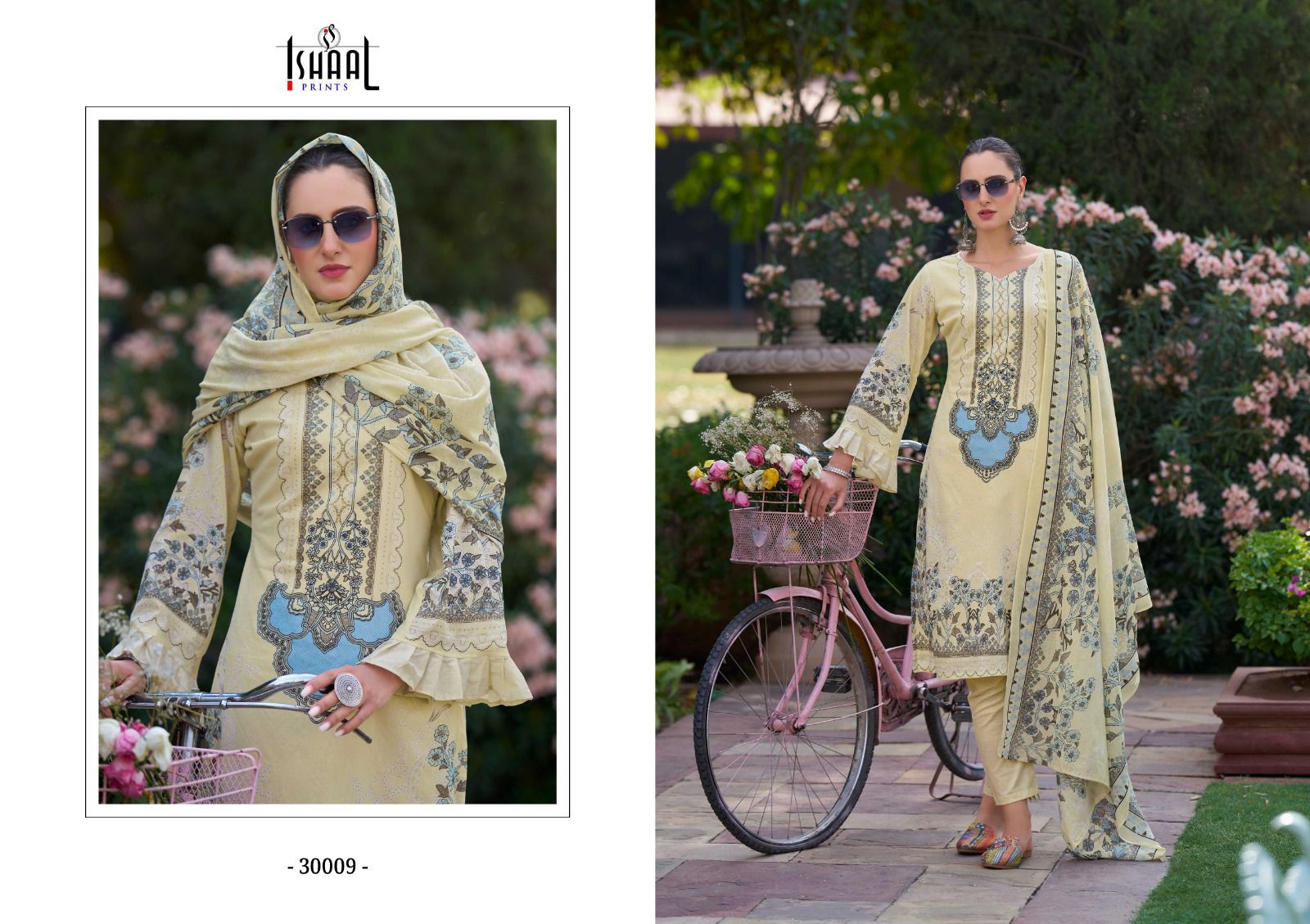 ISHAAL PRINTS GULMOHAR COMBO 2024 PURE LAWN SUITS