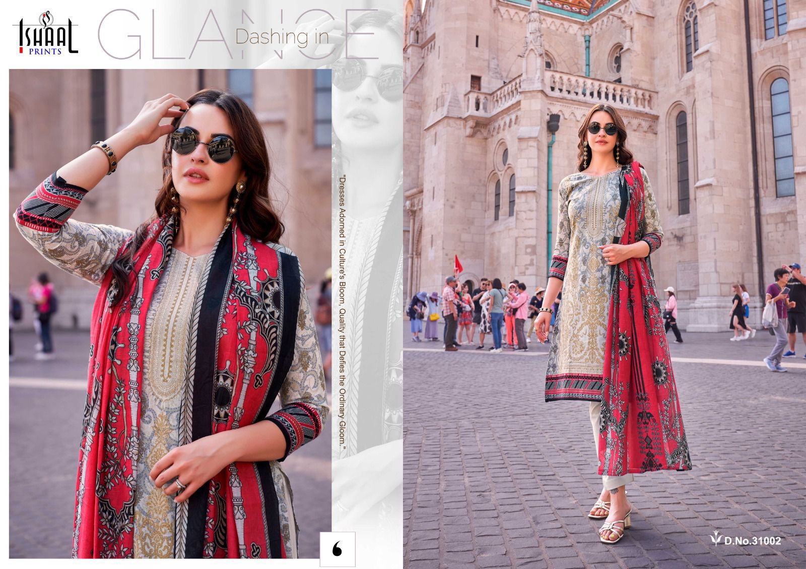 ISHAAL PRINTS GULMOHAR COMBO 2024 PURE LAWN SUITS